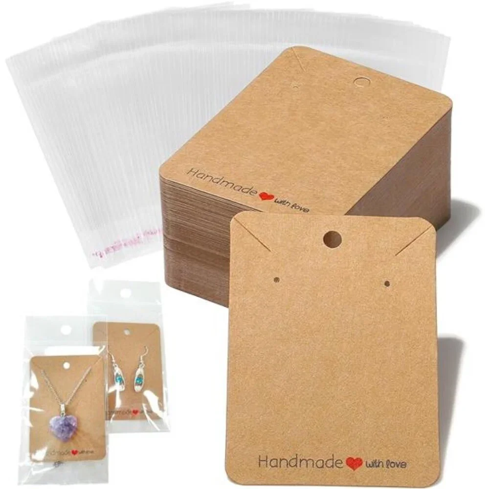 Earring Cards, 100 Pcs Earring Display Holder Cards for Selling